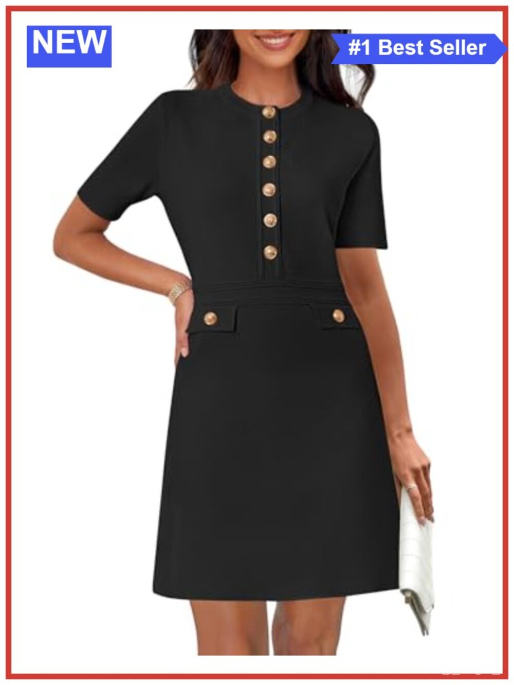 MEROKEETY Women's Knit Bodycon Mini Dress Short Sleeve Casual Work